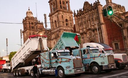 SSC realiza dispositivos viales por protestas de transportistas en el Zócalo