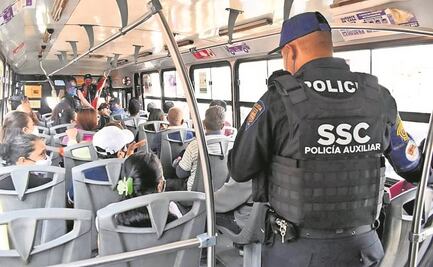 Policías escoltarán transporte público