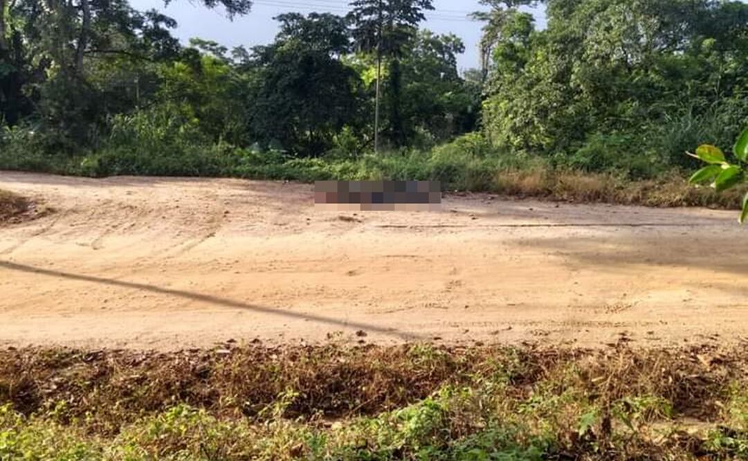 Los cuerpos fueron dejaron en un camino vecinal que conduce a la comunidad de Paraíso, en el estado de Oaxaca. Foto: Especial