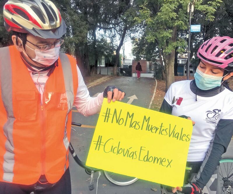 Los ciclistas solicitaron a las autoridades más seguridad. Foto: Rebeca Jiménez. EL UNIVERSAL