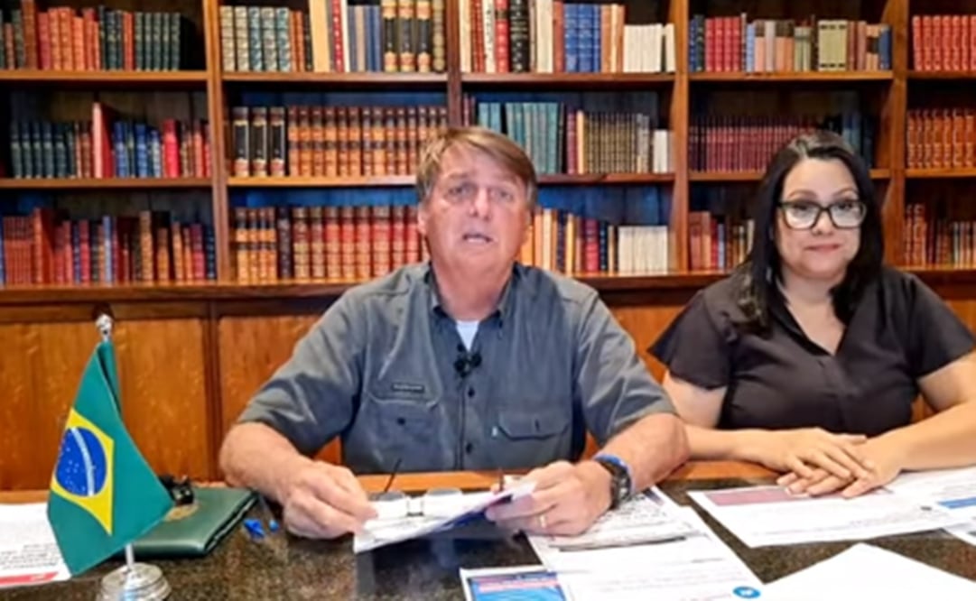 Presidente de Brasil, Jair Bolsonaro. Foto: Tomada del video 