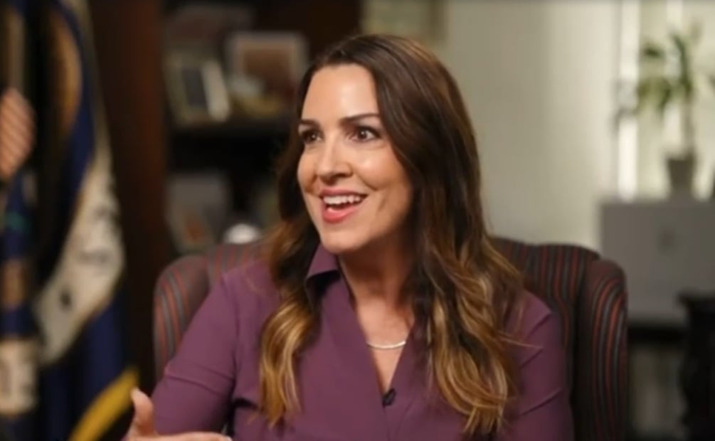 Sara Carter, directora de la Oficina de Política Nacional de Control de Drogas de Estados Unidos (ONDCP). Foto: Captura de pantalla