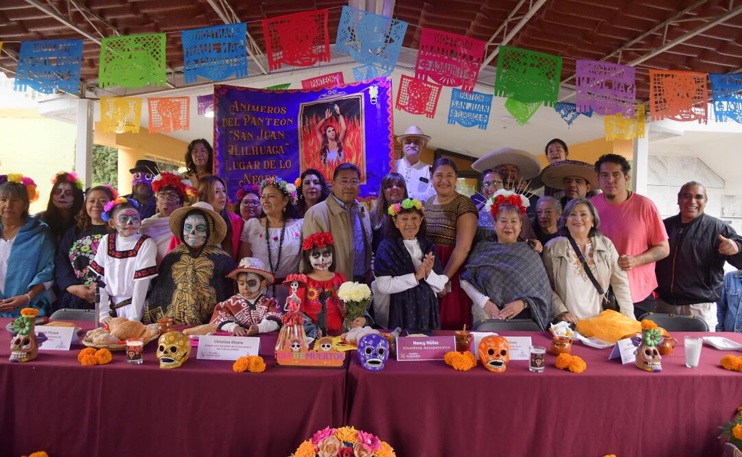 Nancy Núñez presenta el Festival ‘Tlalmanalli Azcatl: Viaje a la Fiesta de los Muertos en Azcapotzalco’. Foto: Especial