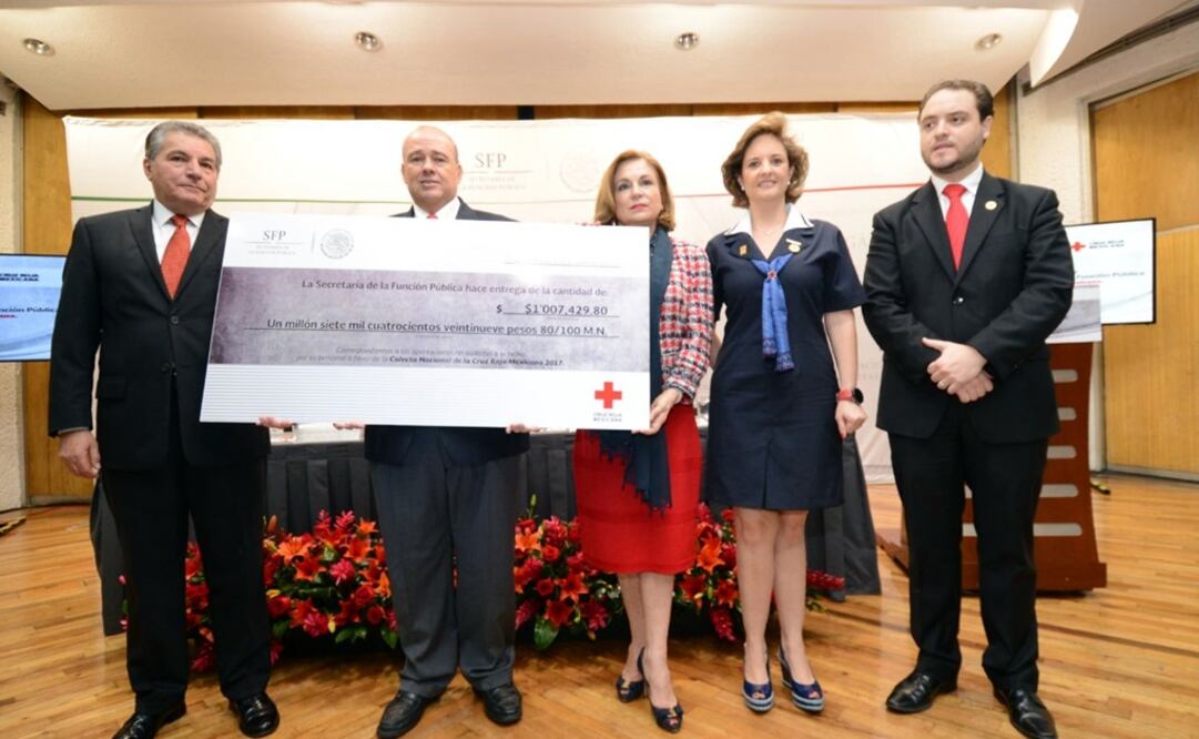 La cantidad donada este año supera en 35.86% lo recaudado en 2016. /Tomada de @ArelyGomezGlz