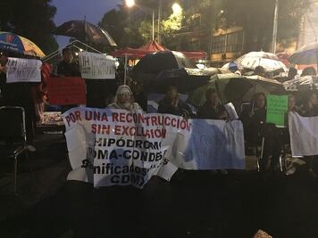 Damnificados del 19-S bloquean de nuevo calzada de Tlalpan