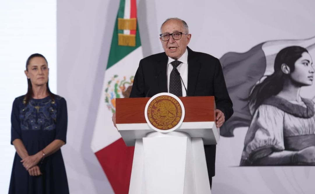 El secretario de Salud, David Kershenobich, en la “Mañanera del Pueblo” del 28 de mayo de 2026 en Palacio Nacional. Foto: Carlos Mejía/ EL UNIVERSAL