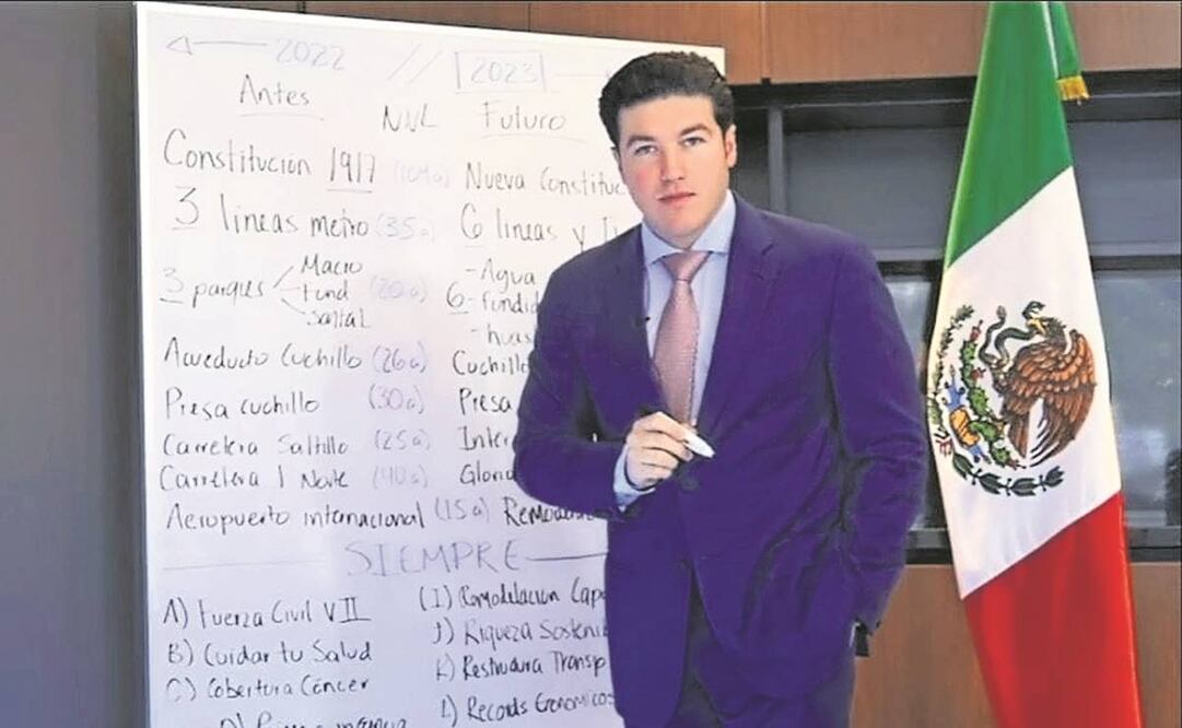 El gobierno de Samuel García informó que en el presente año no habrá nueva deuda y las participaciones federales incrementarán 20%. Foto: Especial