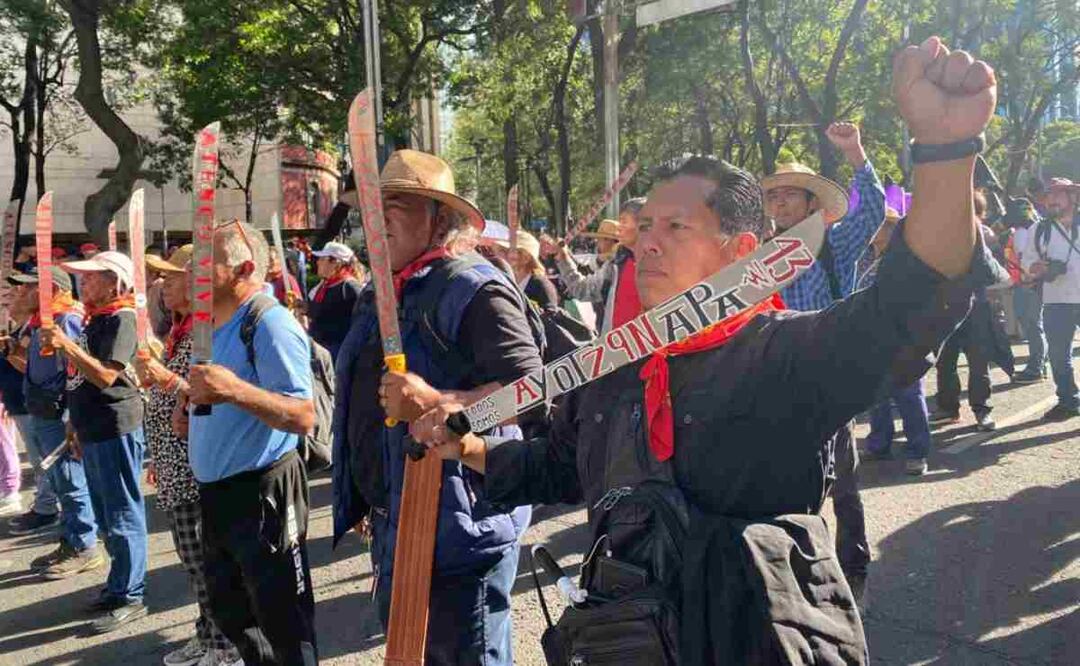 9° Marcha por la desaparición forzada de estudiantes en Ayotzinapa. Foto: Valente Rosas. EL UNIVERSAL