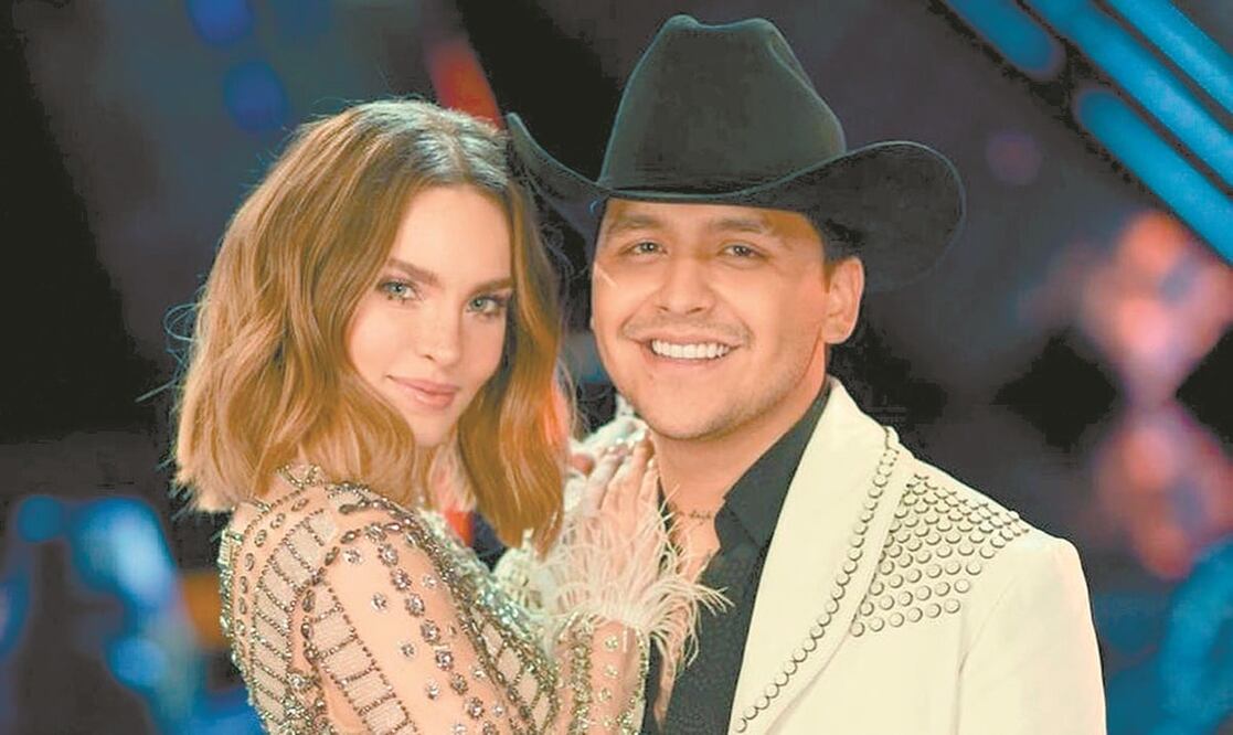 Belinda y Christian Nodal. Fotos: Archivo y AP
