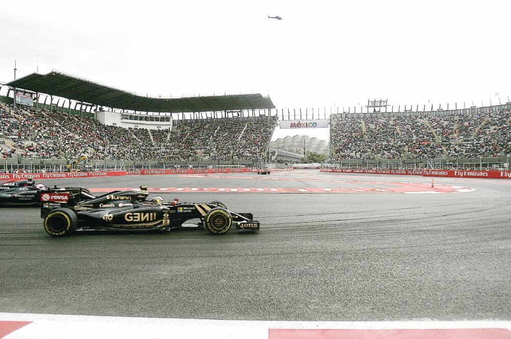 El venezolano Pastor Maldonado alcanzó la máxima velocidad sobre el nuevo trazado del Autódromo del DF (ALEJANDRO ACOSTA. EL UNIVERSAL)