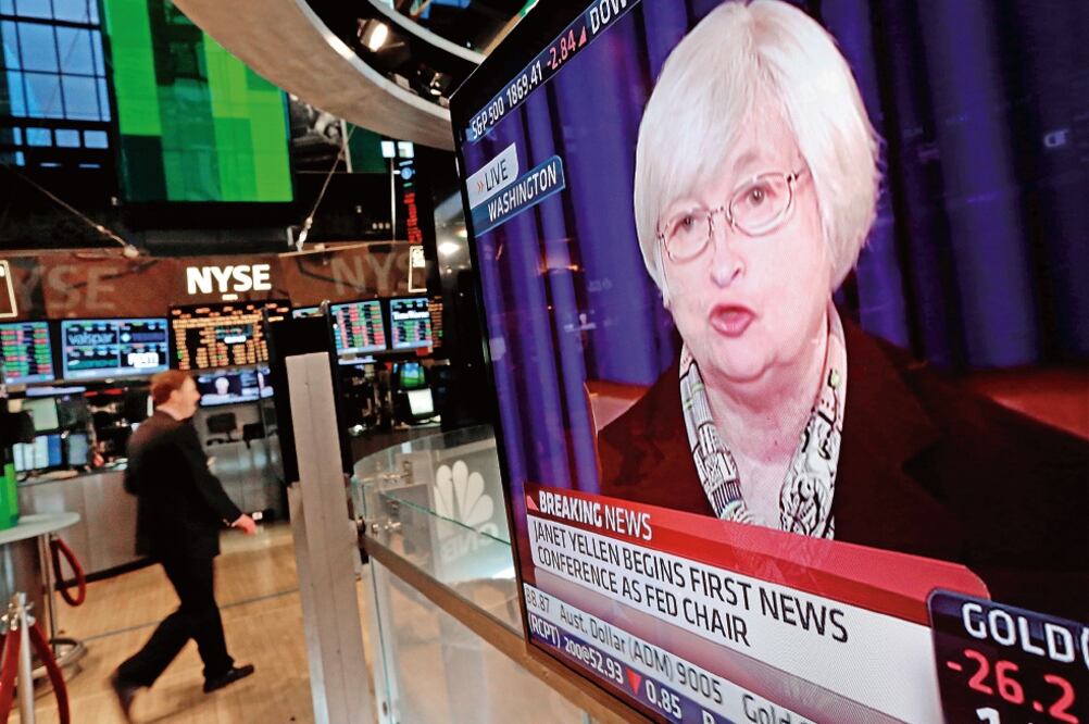 Janet Yellen, presidenta de la Reserva Federal de Estados Unidos, dará hoy a conocer si esa institución aumenta o no sus tipos de referencia (ARCHIVO EL UNIVERSAL)