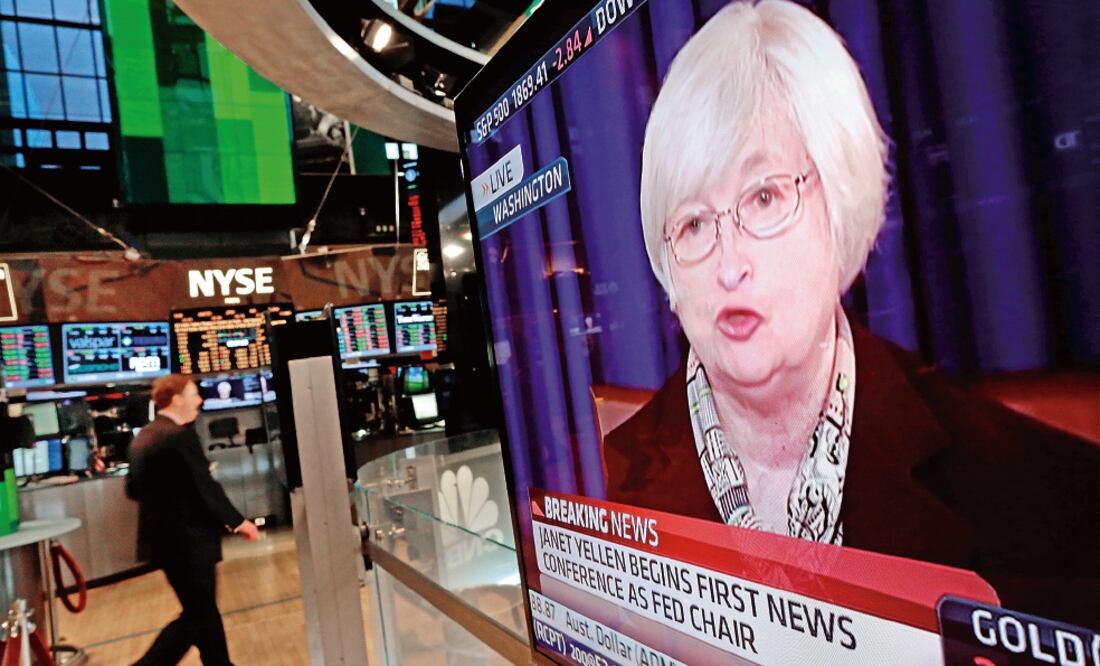 Janet Yellen, presidenta de la Reserva Federal de Estados Unidos, dará hoy a conocer si esa institución aumenta o no sus tipos de referencia (ARCHIVO EL UNIVERSAL)