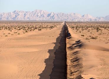 El mapa y fotos que muestran cómo es el muro que ya existe entre México y EU