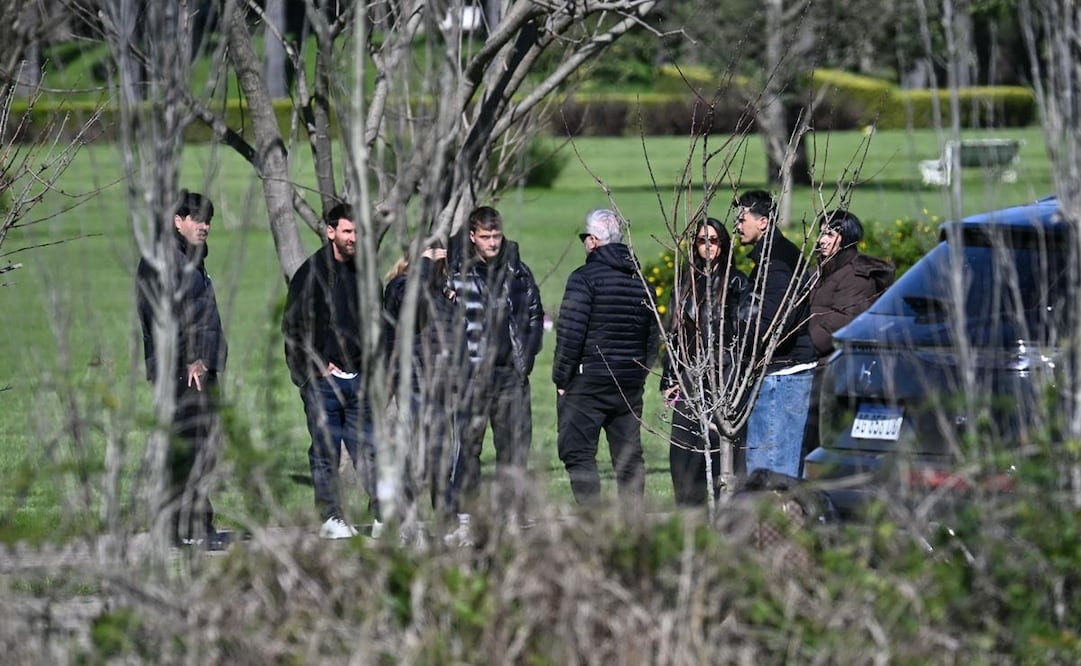Messi en el funeral de su padre en Rosario, Argentina / Foto: AFP