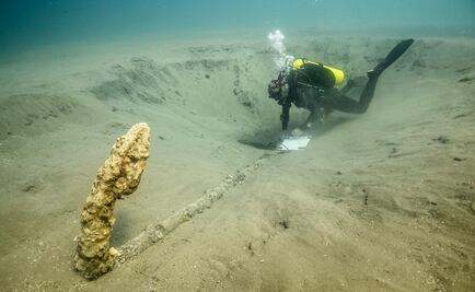 Hallan en Veracruz ancla de madera española del siglo XV