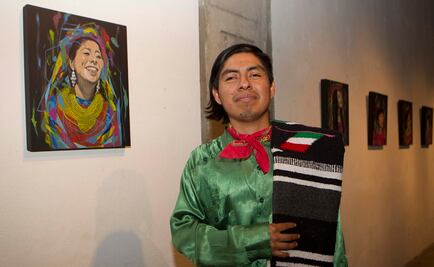 Artista triqui no puede pintar en Europa por falta de recursos