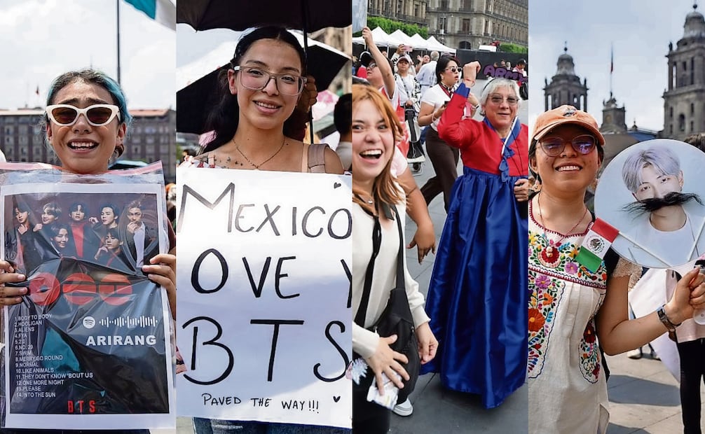 Las altas temperaturas no impidieron que las fans esperaran horas para ver de cerca a sus ídolos. Fotos: Diego Simón y Hugo Salvador / EL UNIVERSAL