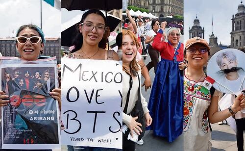 Las altas temperaturas no impidieron que las fans esperaran horas para ver de cerca a sus ídolos. Fotos: Diego Simón y Hugo Salvador / EL UNIVERSAL