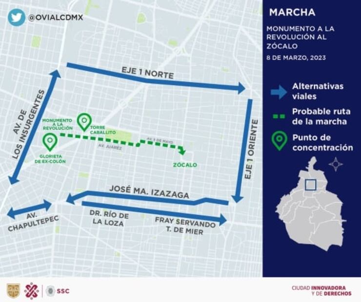 ¿Vas a la Marcha del 8M? Te decimos las estaciones del Metro que se encuentran cerradas