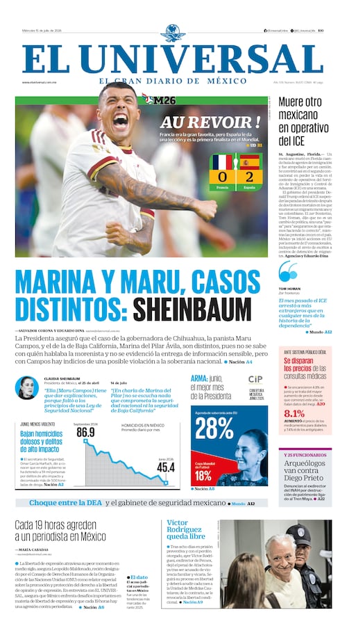 Portada impresa 15 de julio de 2026