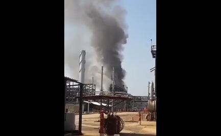 Incendio en complejo petroquímico Cangrejera en Coatzacoalcos deja dos heridos 