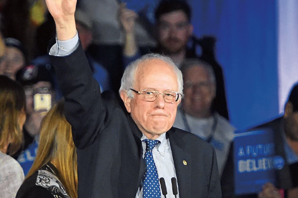 El senador por Vermont, Bernie Sanders, tras los caucus de Iowa (LARRY W. SMITH. EFE)