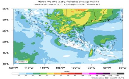 Ingresa primer frente frío a México, prevén lluvias y vientos fuertes en norte y noreste 