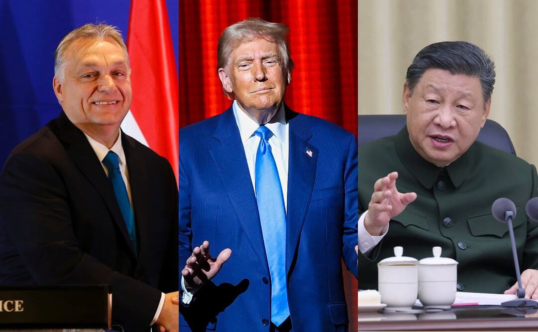 Donald Trump habría invitado a su toma de posesión al presidente chino Xi Jinping y al primer ministro húngaro Viktor Orbán. Fotoarte: El Universal