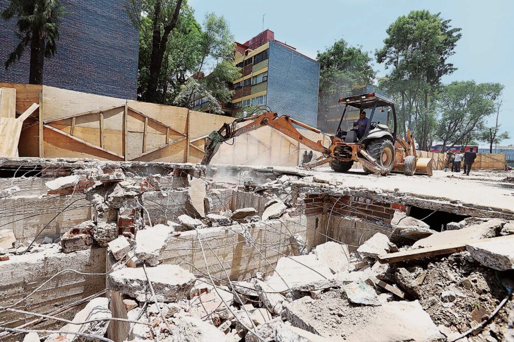 A la fecha, el Multifamiliar de Tlalpan, Paseo de las Galias 31 y 47 y Doctor Lucio 103 son los únicos inmuebles que se encuentran con obras en el lugar (ARCHIVO EL UNIVERSAL)