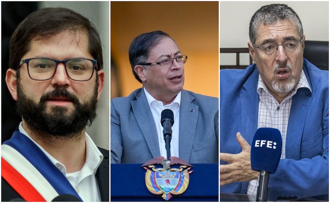 El presidente chileno, Gabriel Boric, así como el presidente colombiano, Gustavo Petro, expresaron su apoyo ante el retraso de toma de posesión de Bernardo Arévalo como presidente de Guatemala. Foto: Archivo/AP/EFE