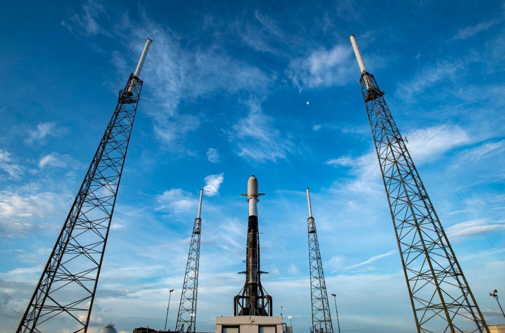 Falcon 9 con 88 satélites abordo. Foto: SpaceX
