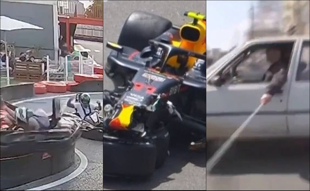 Los memes del choque de Kevin Magnussen con Checo Pérez - Foto: Especial