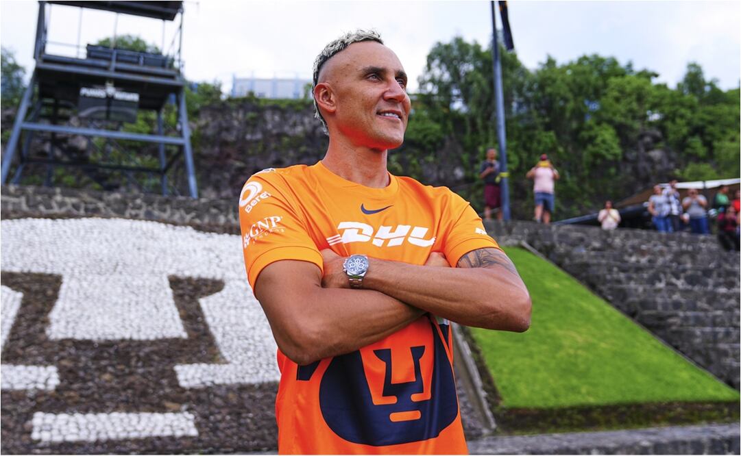 Keylor Navas fue presentado oficialmente con los Pumas de la UNAM. FOTO: IMAGO7