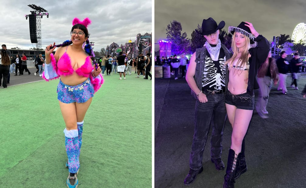 Los mejores outifts de EDC México 2026. Foto: Nara Muñoz / EL UNIVERSAL