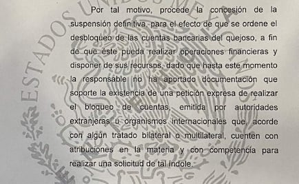 Tribunal ordena desbloquear las cuentas bancarias del gobernador de Tamaulipas