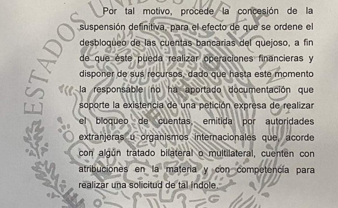 Tribunal ordena desbloquear las cuentas bancarias del gobernador de Tamaulipas