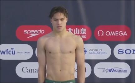 Osmar Olvera tiene triste actuación en la Copa Mundial de Clavados en Canadá; quedó muy lejos del podio