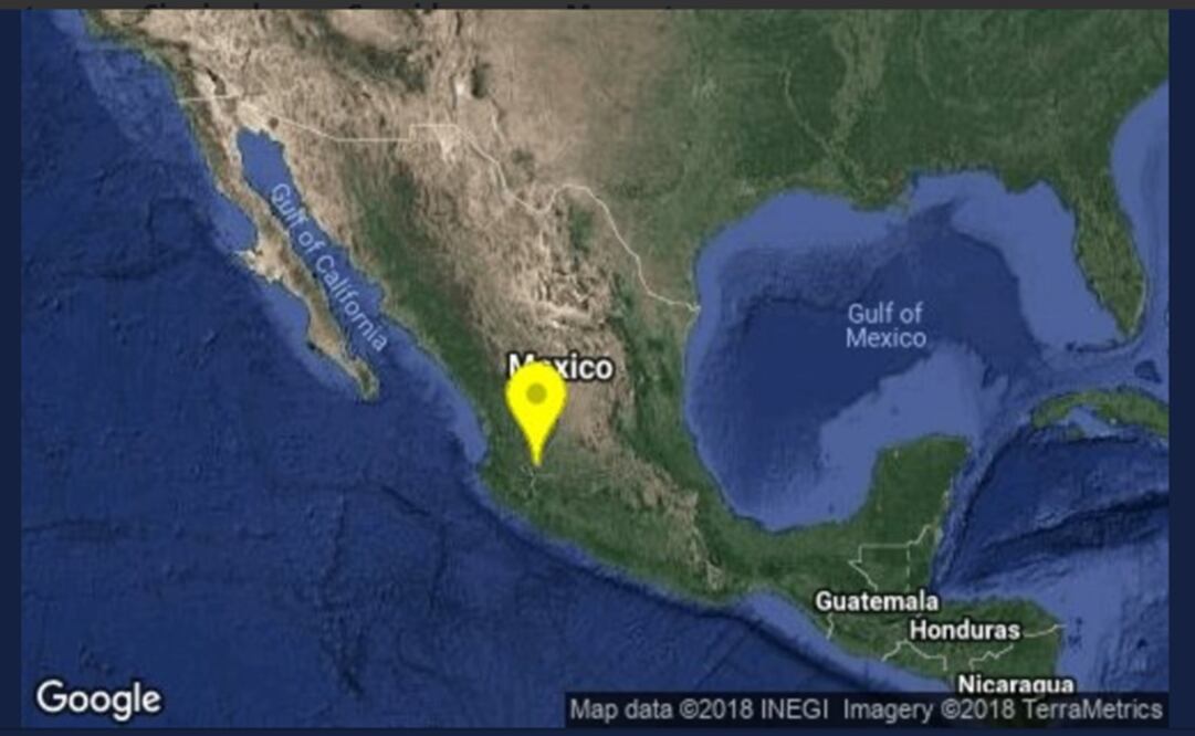 Foto: tomada del Servicio Sismológico Nacional.