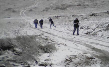 Nieva en algunos municipios de SLP