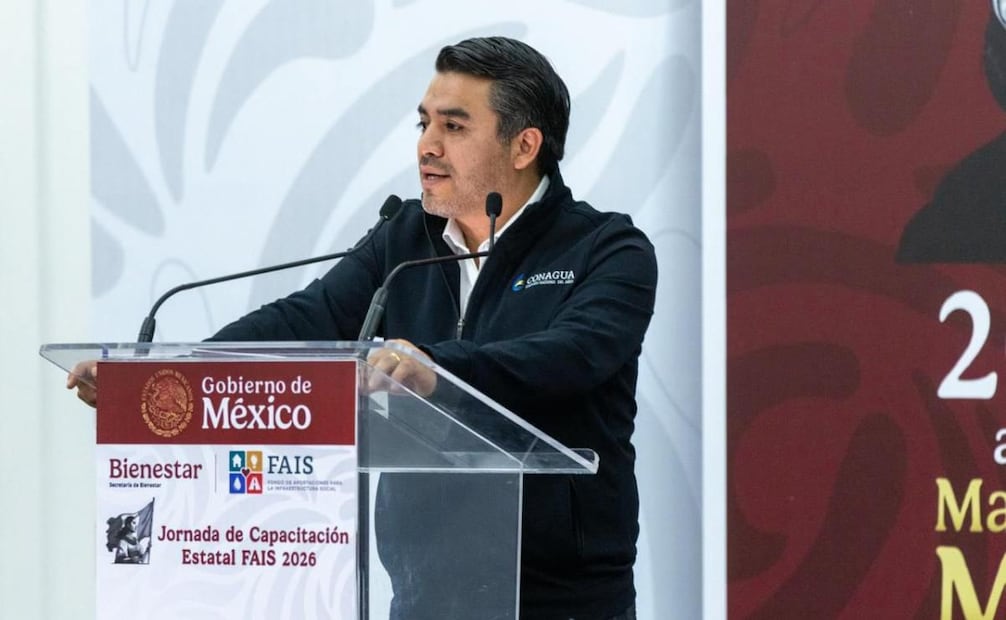 El director de Conagua, Efraín Morales López, durante la Jornada Nacional de Capacitación del Fondo de Aportaciones para la Infraestructura Social (FAIS) 2026. Foto: Especial
