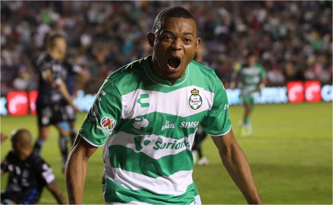 Harold Preciado hizo el gol del triunfo ante Gallos Blancos. FOTO: @ClubSantos