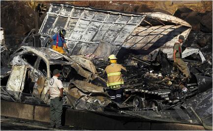 Suman 6 muertos y 21 lesionados en accidente de autopista Zapotlanejo-Lagos de Moreno, Jalisco