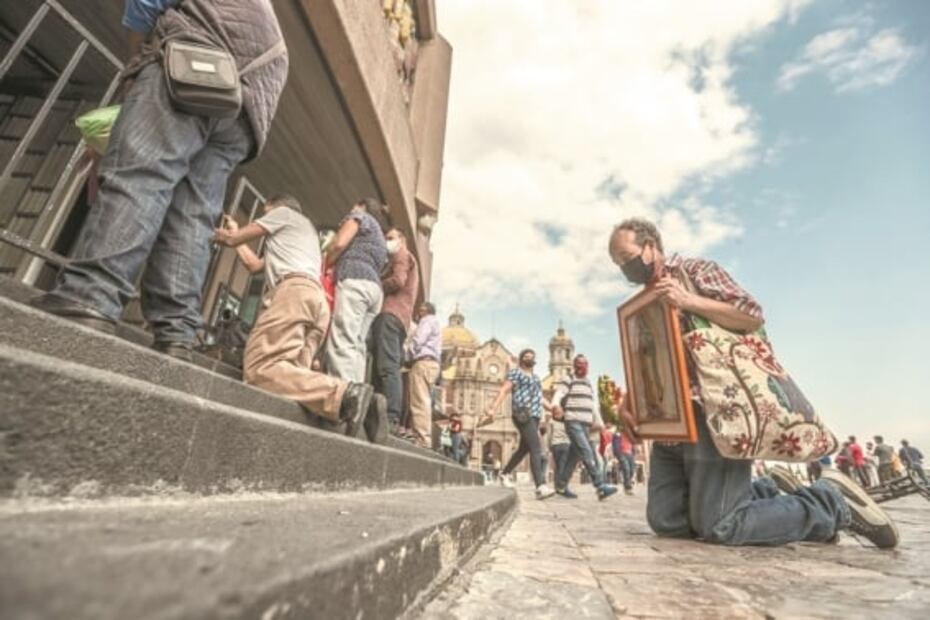 Creyentes retan al Covid para visitar a la Guadalupana
