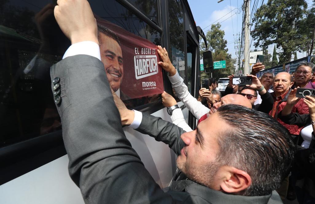Transportistas apoyan a Harfuch. FOTO: Especial/ EL UNIVERSAL/