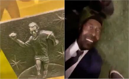 VIDEO: La estatua de Pelé que es montada en el Estadio del Santos para rendirle homenaje 