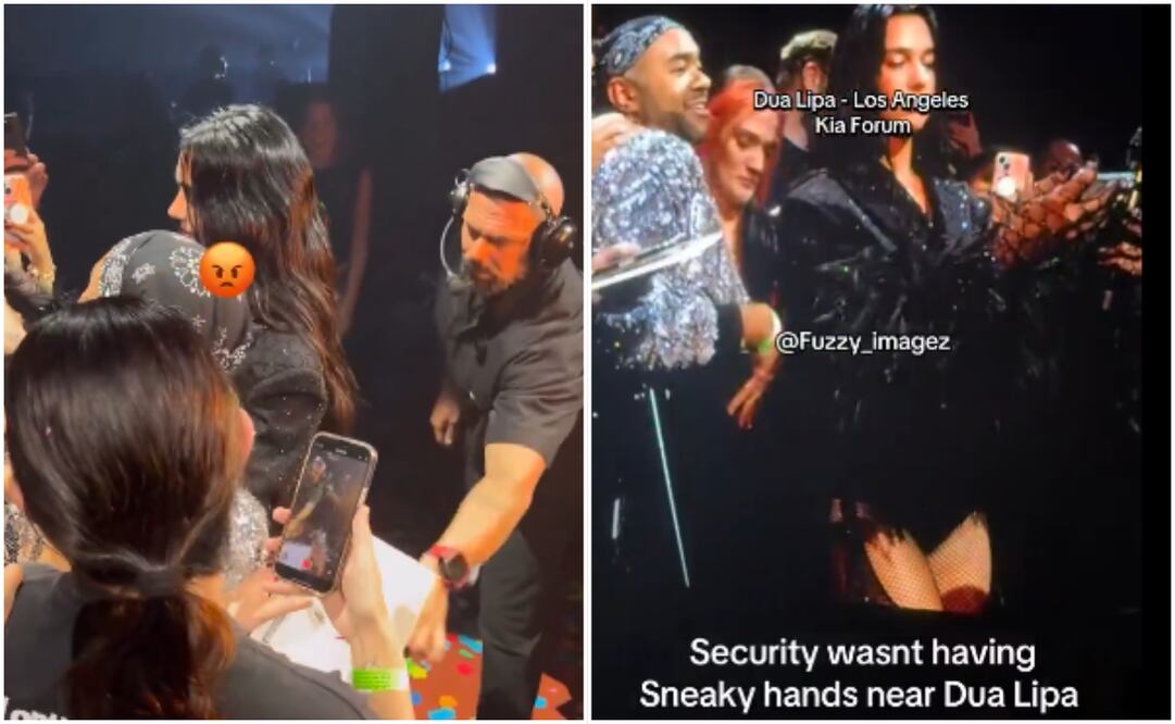 Dua Lipa vivió un momento incómodo con un fanático durante su concierto el pasado 4 de octubre, esto fue los que ocurrió. Foto: Captura de Pantalla lipadelrey