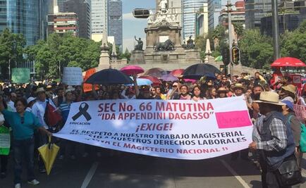 CNTE marchará del Ángel al Zócalo a las 10:00 horas