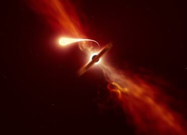 Estrella devorada por un agujero negro: registran sus últimos momentos