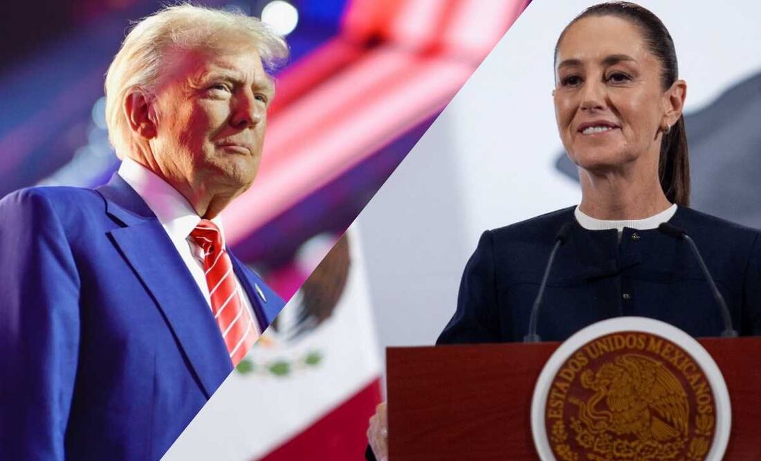Claudia Sheinbaum Pardo, presidenta de México y Donald Trump, presidente de Estados Unidos. Fotos: FB@DonaldTrump y Cuartoscuro
