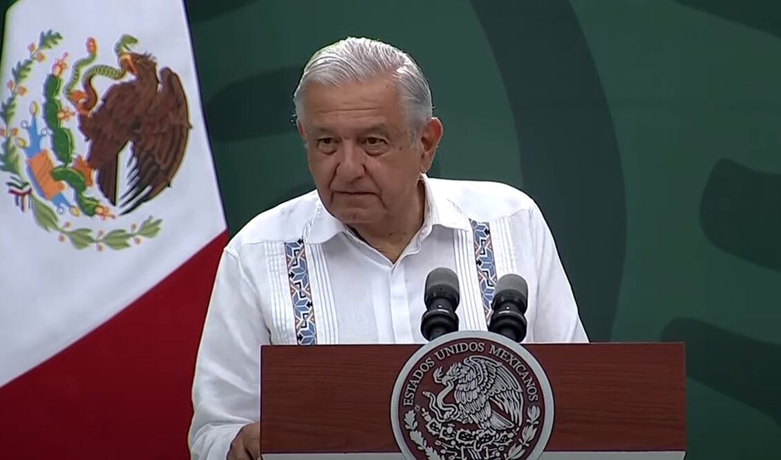 El presidente Andrés Manuel López Obrador aseguró México condena la invasión de Rusia a Ucrania –o de cualquier potencia-. Foto: tomada de video
